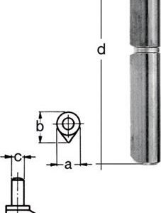 Profilrolle Band-L.180mm Stift-Ø 14mm GAH