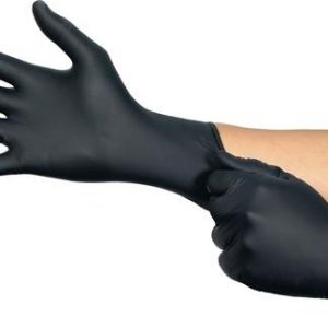 Einweghandschuh MicroFlex 94-242 Gr.XL schwarz Nitril EN374 PSA III ANSELL