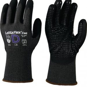 Schnittschutzhandschuhe LeiKaFlex® CUT RL 1645 Gr.9 grau/schwarz EN 388 PSA II - VPE: 12