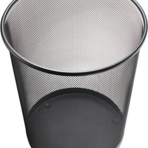 Papierkorb 15l H280xØ267mm m.Lochdekor STA schwarz HELIT