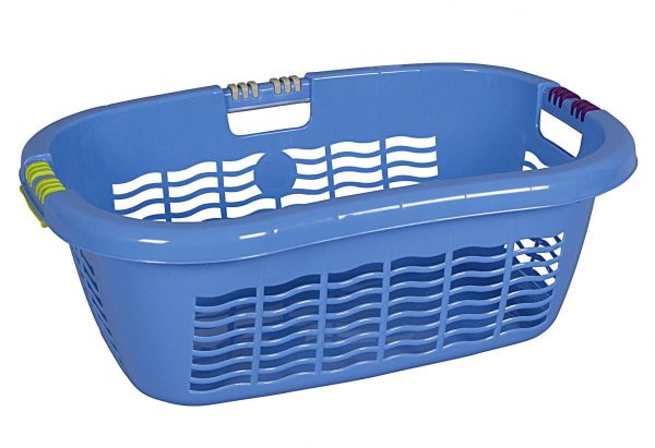 LOCKWEILER Wäschekorb Ergo mit Softgriff 65 l 65x45x25cm blau