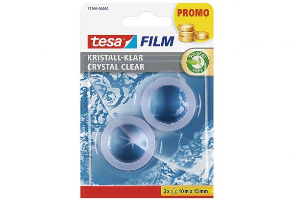 TESA Tesafilm klar 2er Blister 2 Rollen