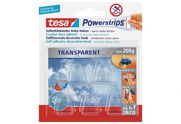 TESA Tesa Powerstrips Deco-Haken 5er Pack
