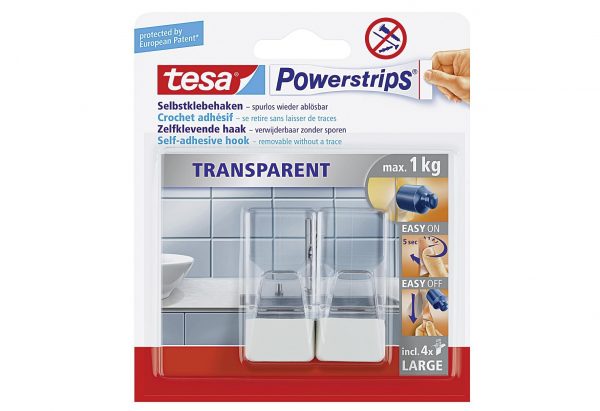 TESA Tesa Powerstrips Haken weiß L 2er Pack