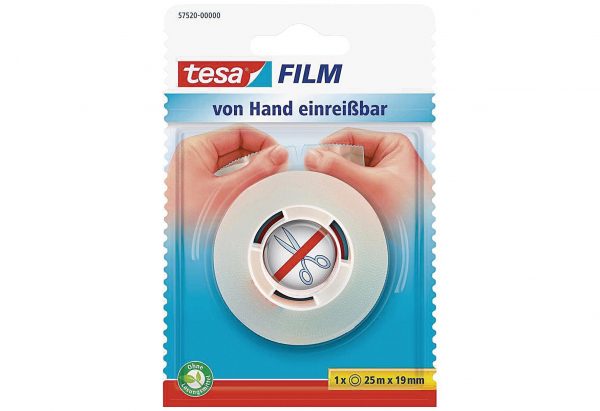 TESA tesafilm 25m/19mm einreissbar